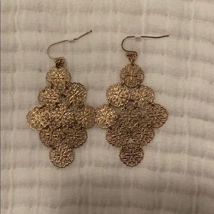 Gold dangle earrings